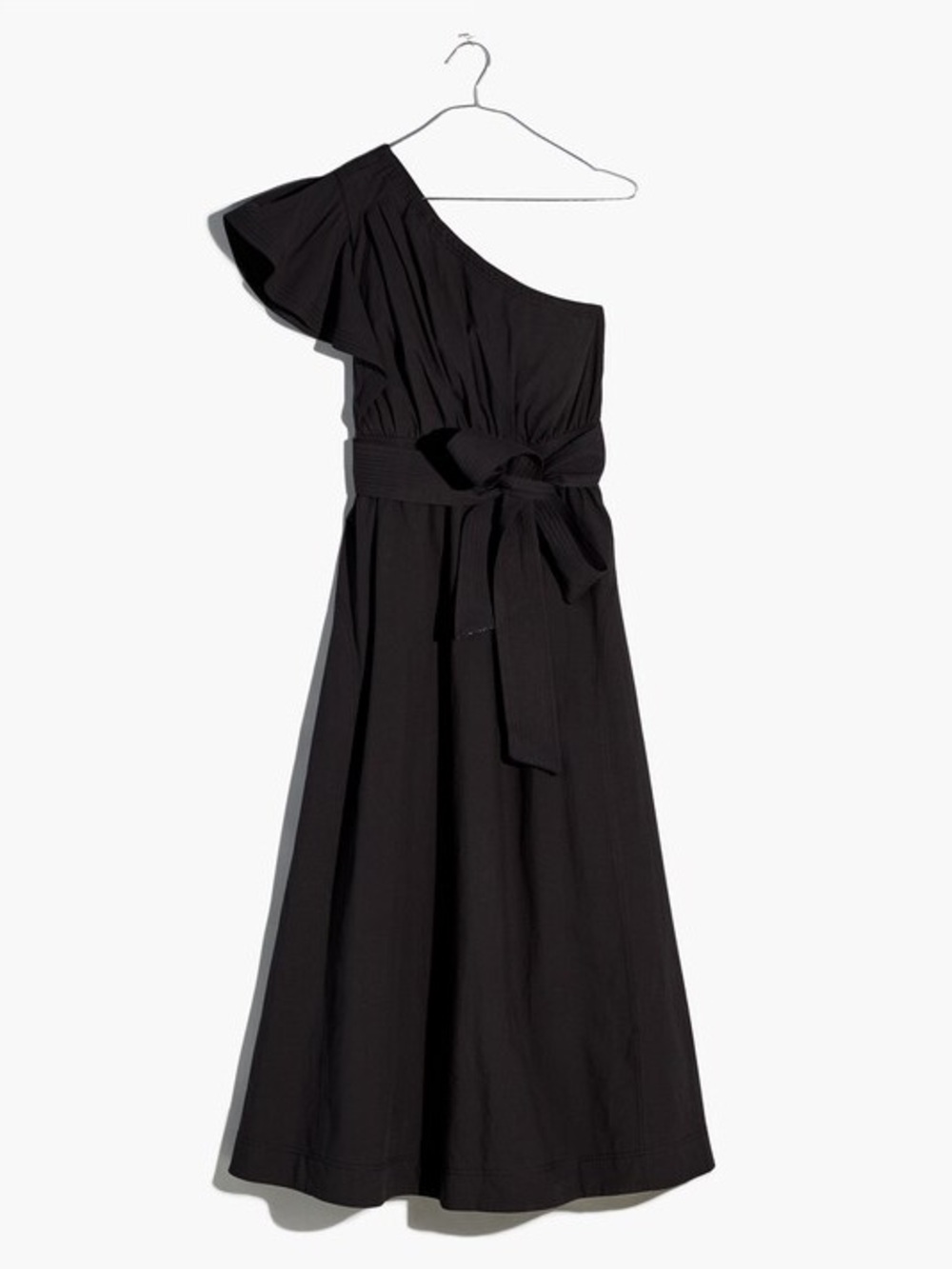 Madewell Ruffled One-Shoulder Midi Dress